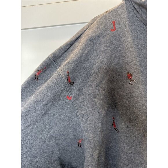 Jordan Sweater XXL Mens Hoodie Cotton Brown Solid Mini Jordan Characters - Picture 11 of 14